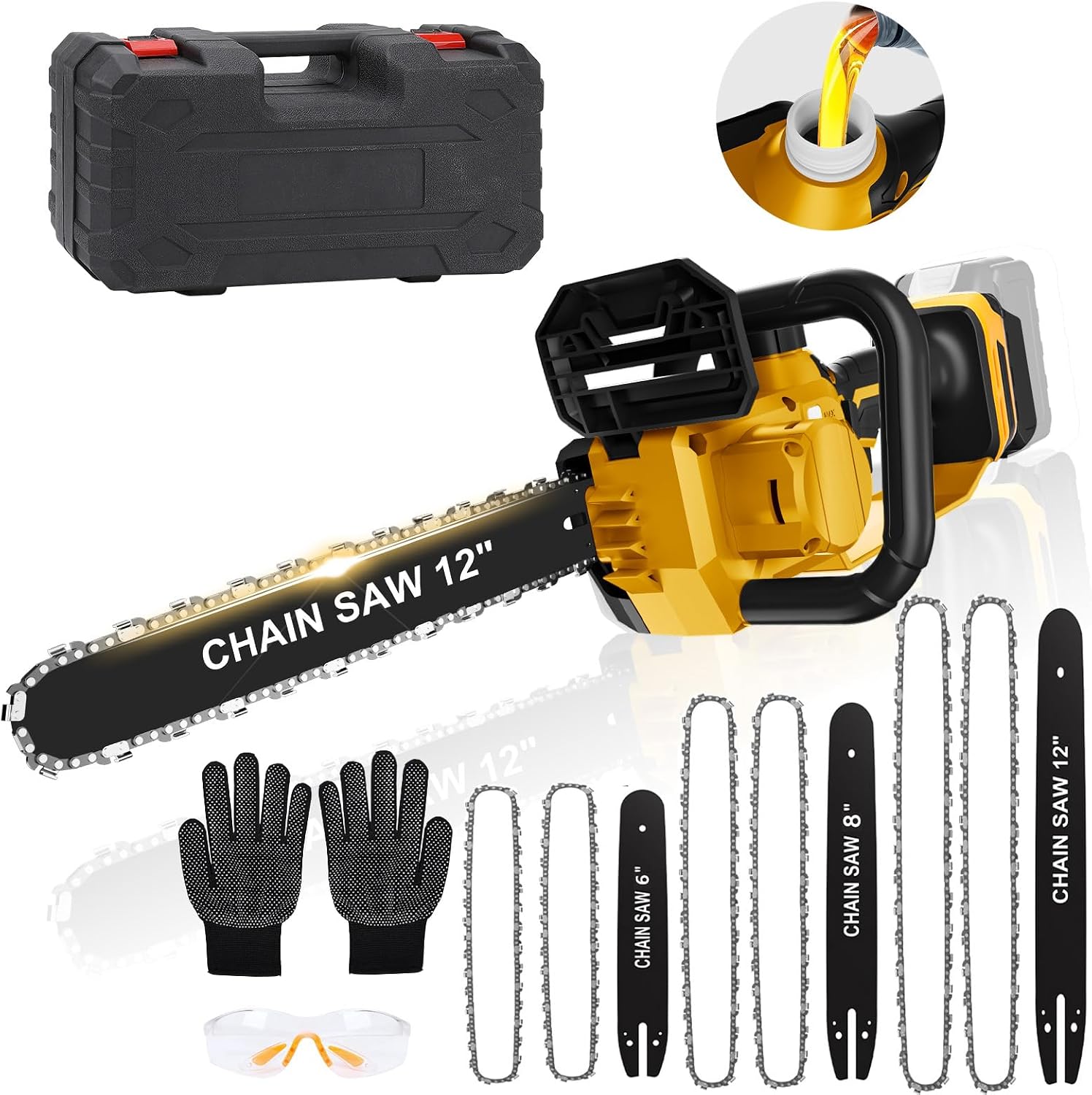 Brushless Chainsaw 8 Inch 20V - ^Voor 3-IN-1 snoerloze kettingzaag voor Dewalt