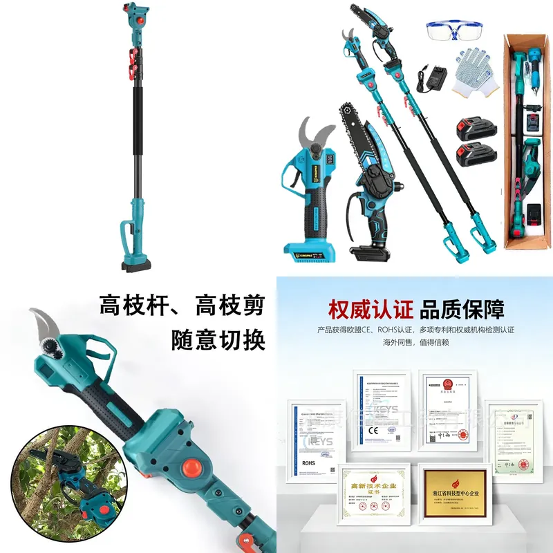 Pole Saw Cordless Telescopic - Draadloze elektrische telescopische snoeischaar, oplaadbare handzame