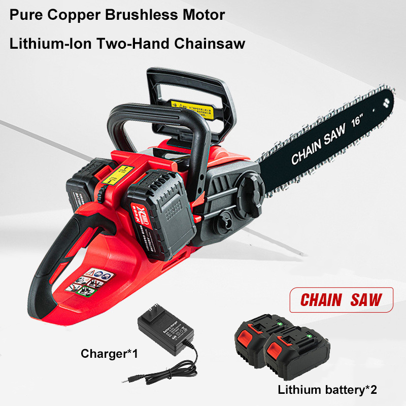 Electric Chainsaw 16 Inch Corded - 16 inch borstelloze draadloze elektrische kettingzaag,