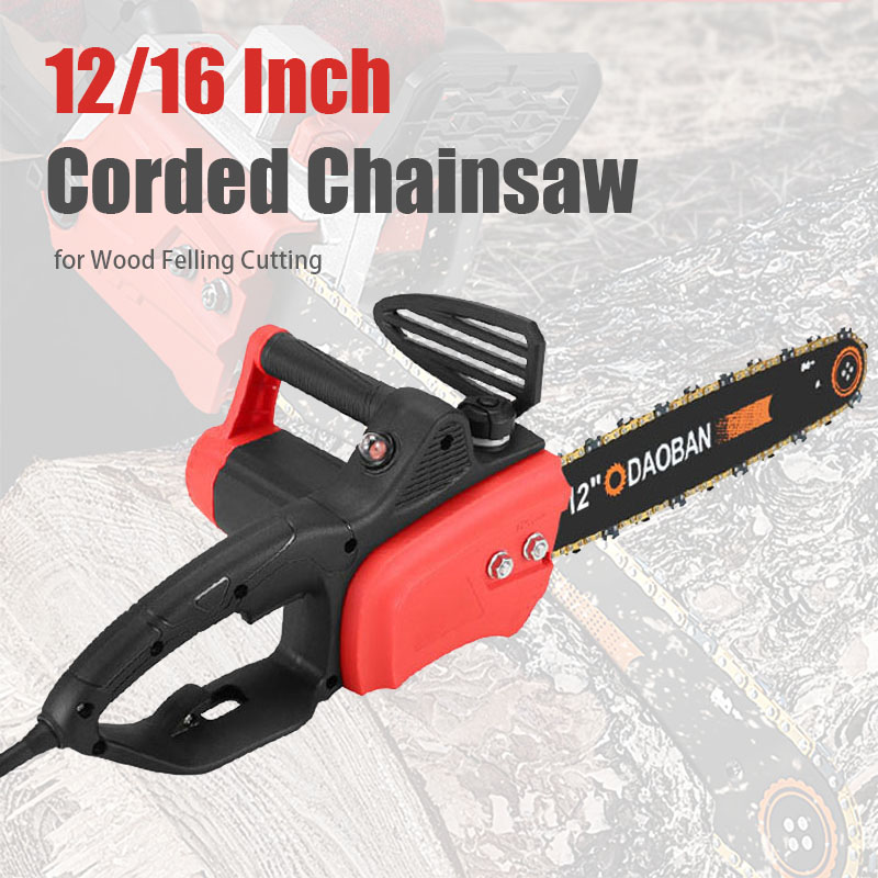 Electric Chainsaw 16 Inch Corded - Nieuwe krachtige 12/16 inch kettingzaag met