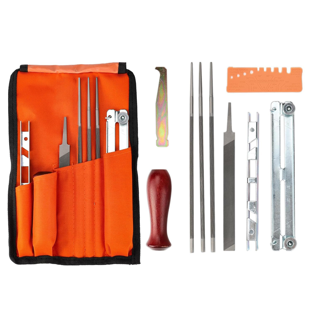 Chainsaw File Kit Round - 10 Stuks Kettingzaag Ketting Slijpen Kit