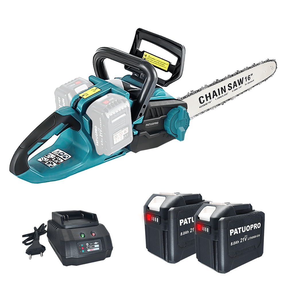 Electric Chainsaw 16 Inch Corded - PATUOPRO 16 inch borstelloze elektrische kettingzaag