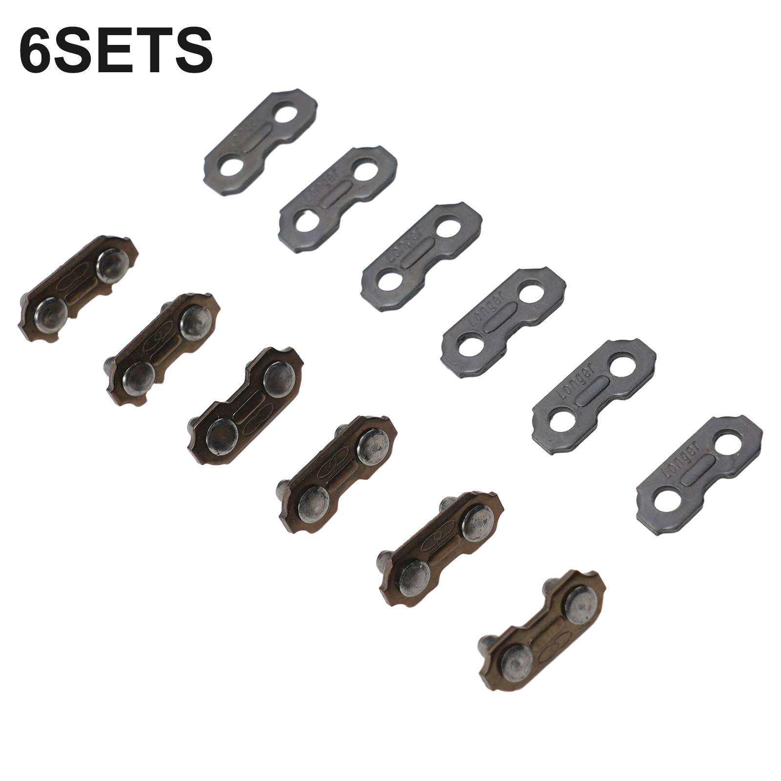 Chainsaw Chain 3/8 Pitch - Kettingzaagkettingverbinder, verbindingsset van 6 voor 3/8