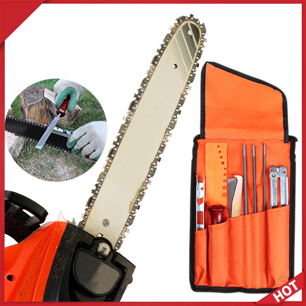 Chainsaw File Kit Round - Kettingzaagketting slijpset Professionele kettingzaagtandvijlset met tas