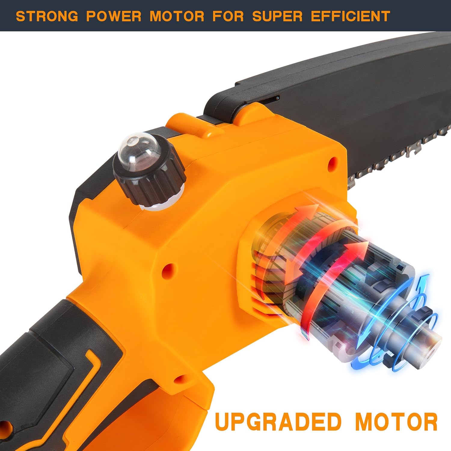 Mini-kettingzaag, 8 inch draad - Brushless Chainsaw 8 Inch 20V recensie en prijs
