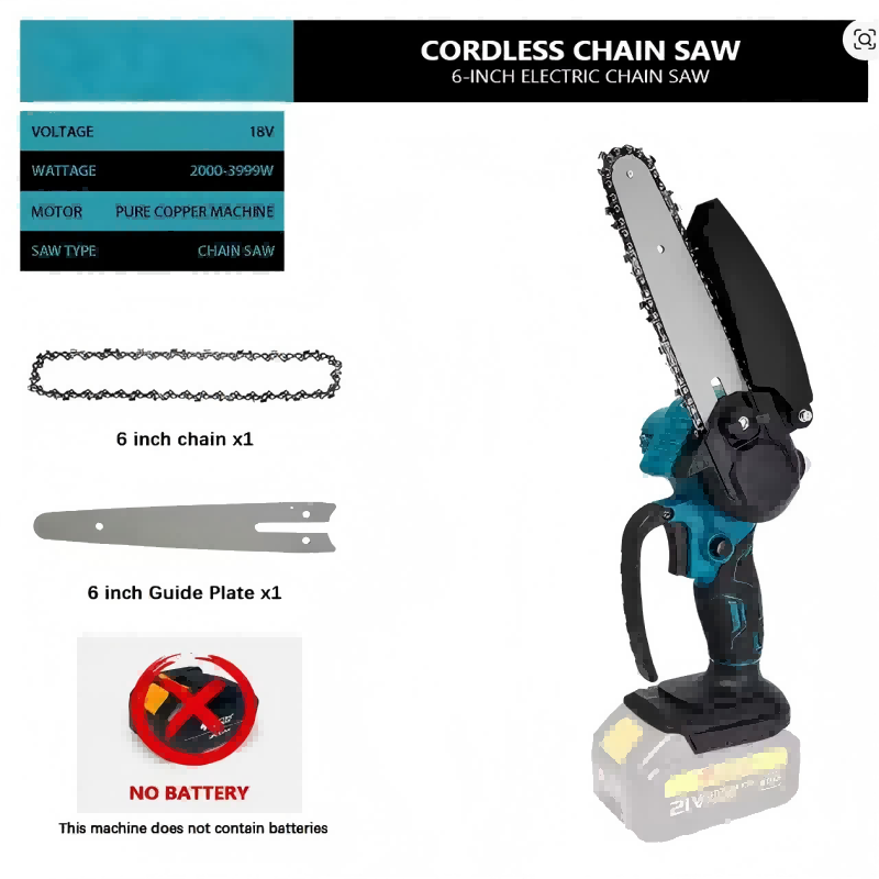 1700 RPM 6 Inch Mini Li-Ion El - Mini Chainsaw 6 Inch Cordless recensie en prijs