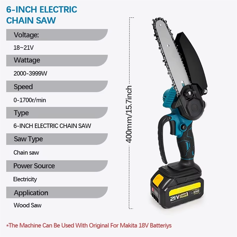 1700 RPM 6 Inch Mini Li-Ion El - Mini Chainsaw 6 Inch Cordless recensie en prijs