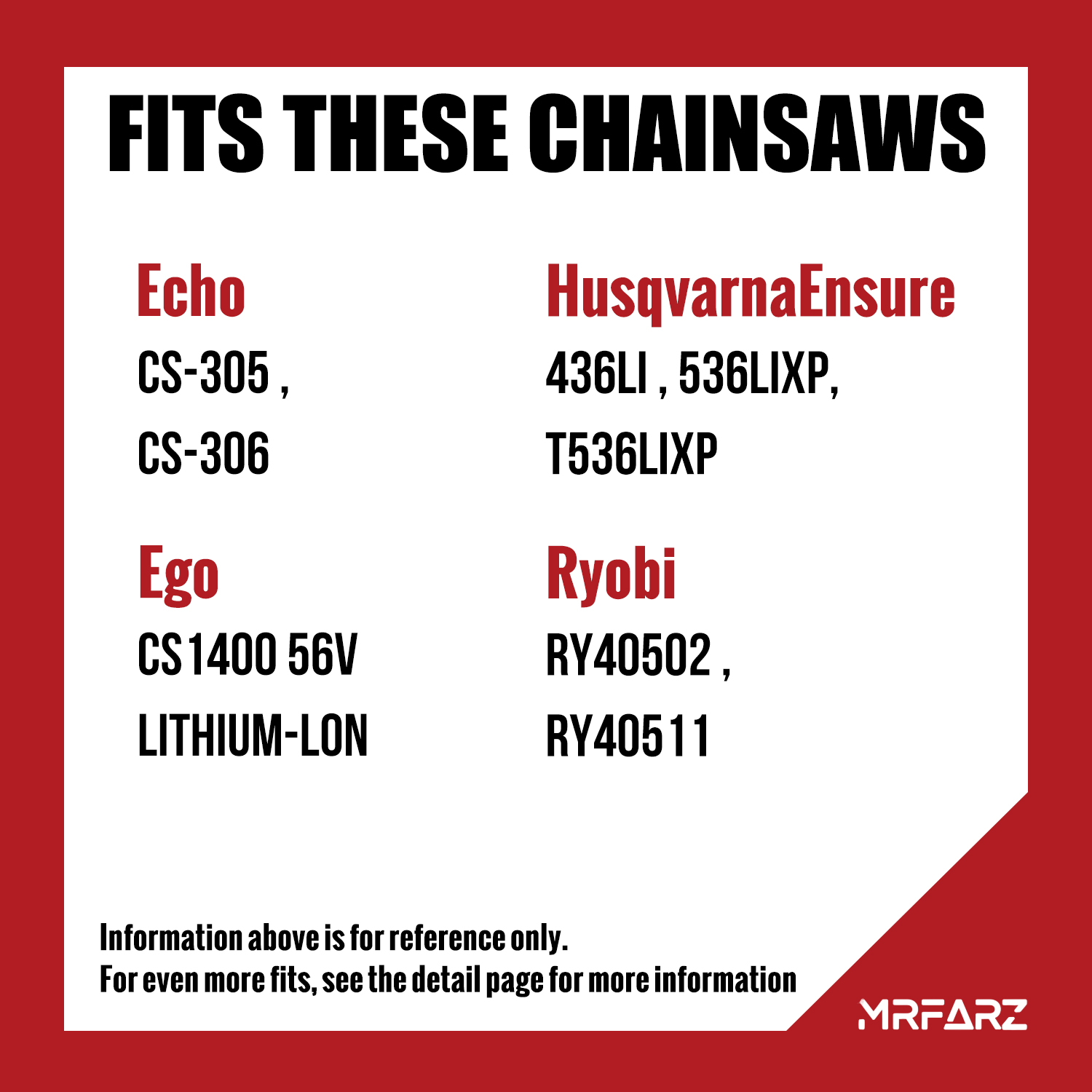 MRFARZ 4-pack kettingzaagketti - Chainsaw Chain 3/8 Pitch recensie en prijs