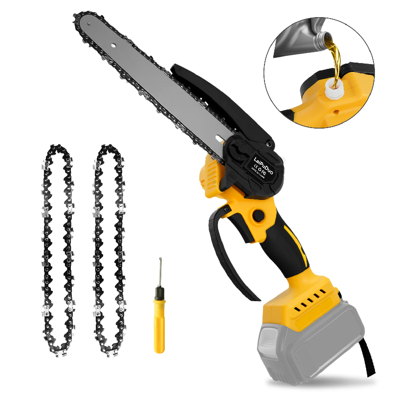 Borstelloze mini-kettingzaag 8 - Brushless Chainsaw 8 Inch 20V recensie en prijs