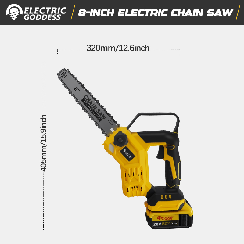 8 Inch Borstelloze Elektrische - Brushless Chainsaw 8 Inch 20V recensie en prijs