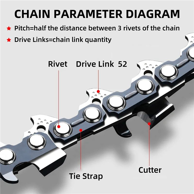 AT29-8 Pack 14 inch kettingzaa - Chainsaw Chain 3/8 Pitch recensie en prijs