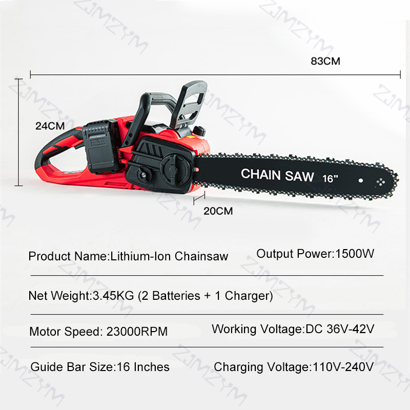 16 inch borstelloze draadloze  - Electric Chainsaw 16 Inch Corded recensie en prijs