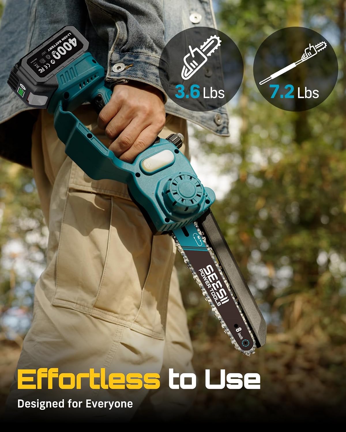 SEESII 8'' Polesaw borstelloze - Pole Saw Cordless Telescopic recensie en prijs