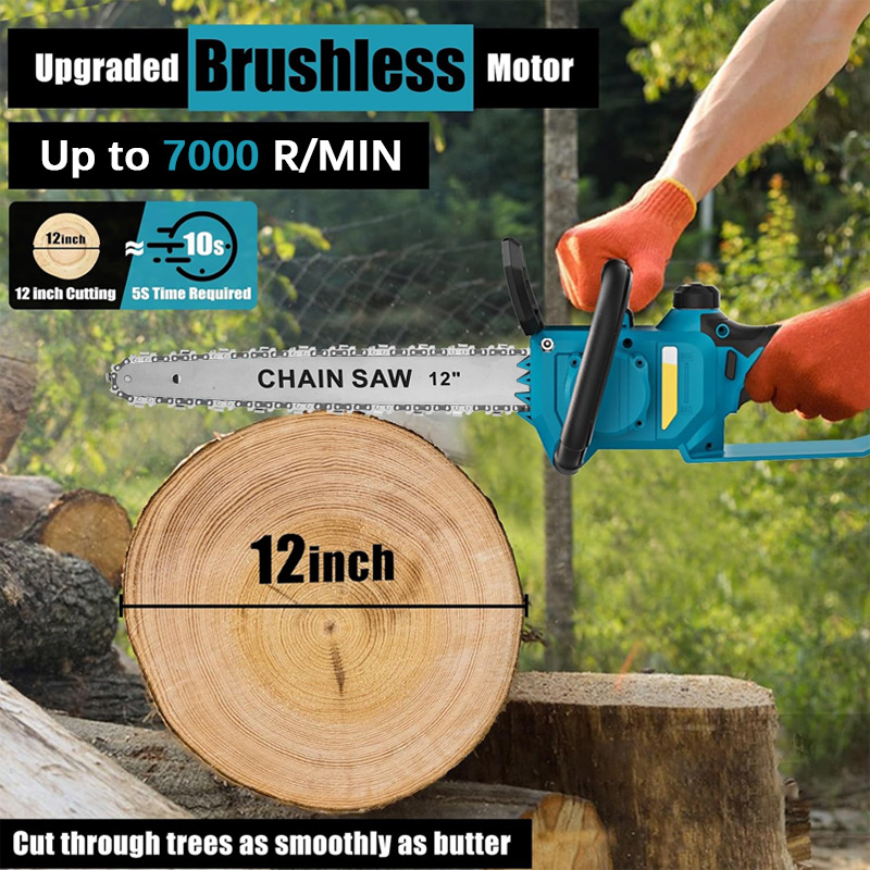 12-inch Draadloze Blauwe Elekt - Cordless Chainsaw 12 Inch Battery recensie en prijs