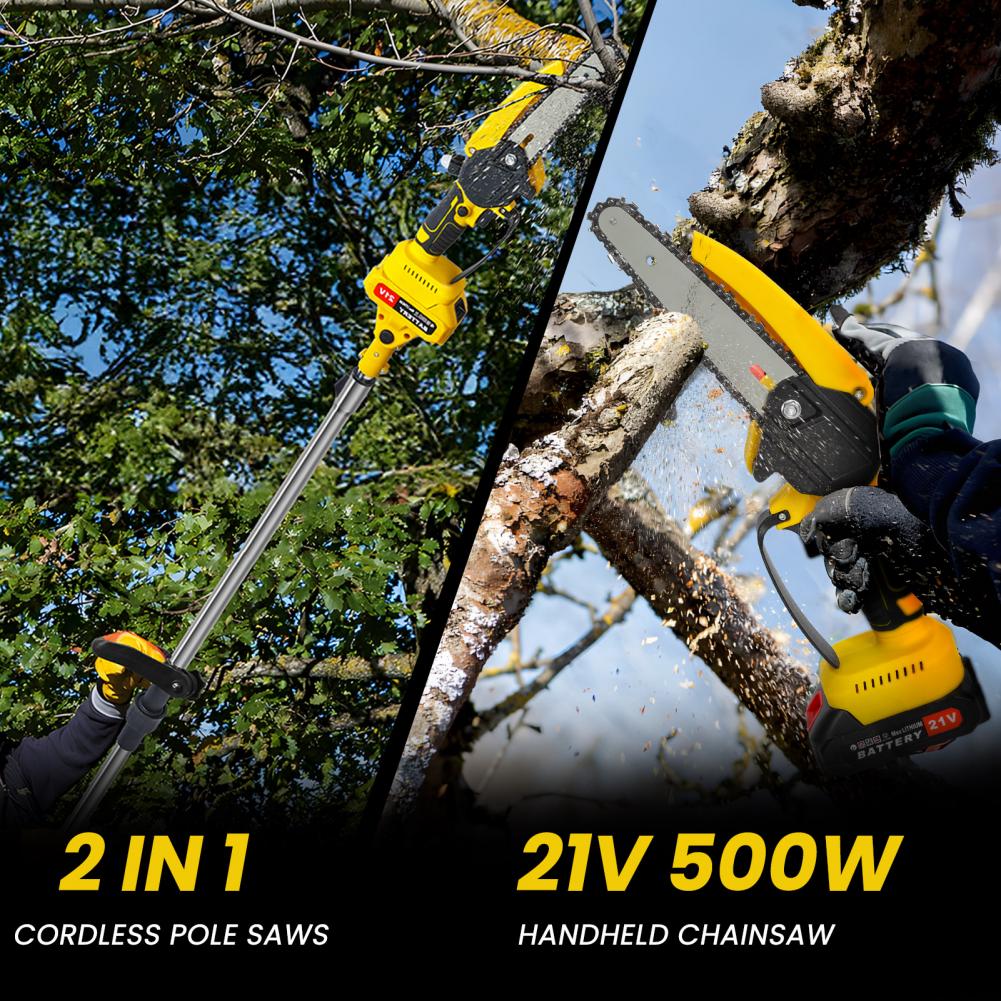 2-in-1 Tuin Snoerloze Telescop - Mini Chainsaw 6 Inch Cordless recensie en prijs