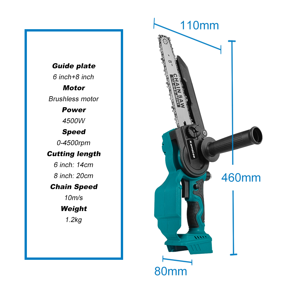 Kamolee 6 inch 8 inch mini bor - Mini Chainsaw 6 Inch Cordless recensie en prijs