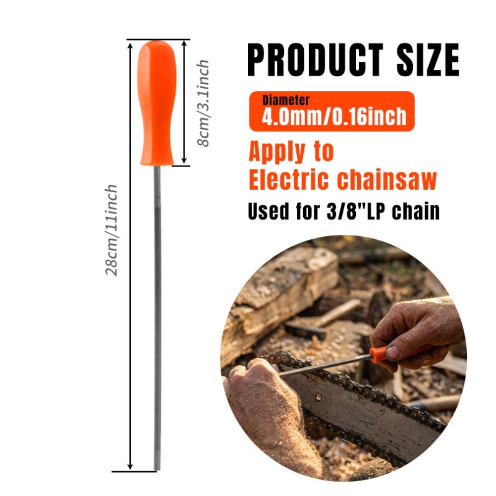 Zeshoekige vijl voor het slijp - Chainsaw Chain 3/8 Pitch recensie en prijs