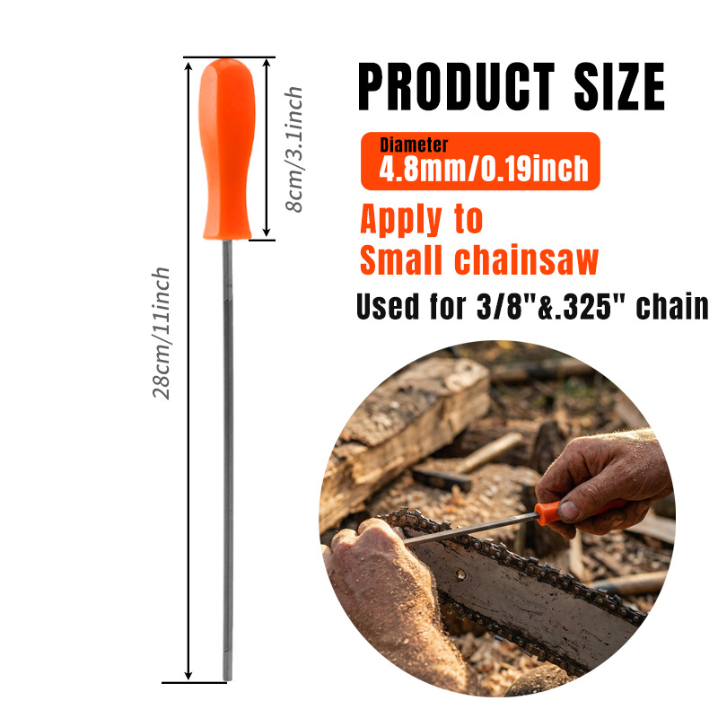 Zeshoekige vijl voor het slijp - Chainsaw Chain 3/8 Pitch recensie en prijs