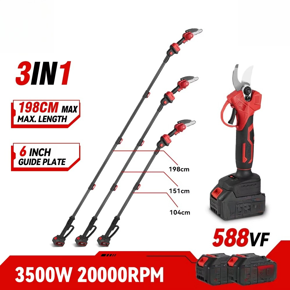 Elektrische snoeischaar, accu- - Pole Saw Cordless Telescopic recensie en prijs