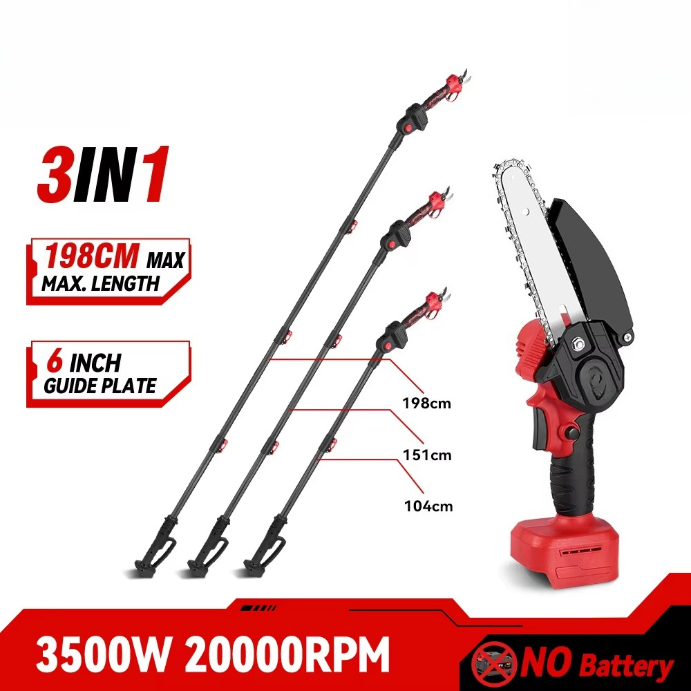 Elektrische snoeischaar, accu- - Pole Saw Cordless Telescopic recensie en prijs