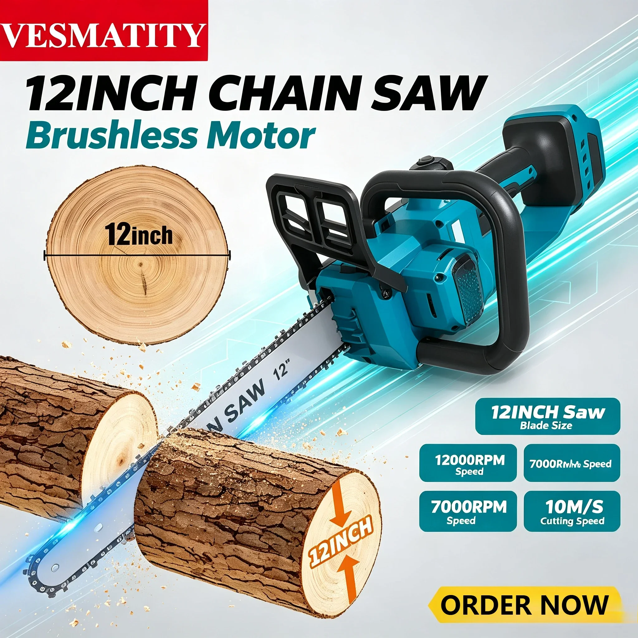 12 inch borstelloze elektrisch - Cordless Chainsaw 12 Inch Battery recensie en prijs