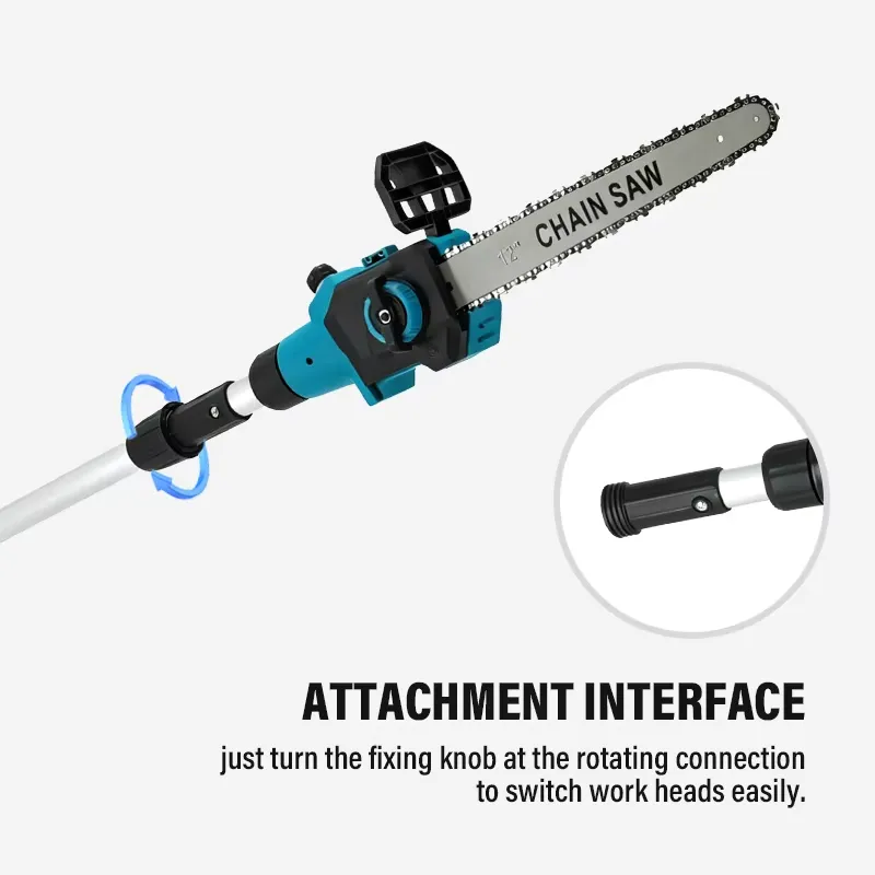 2-in-1 snoerloze telescopische - Cordless Chainsaw 12 Inch Battery recensie en prijs