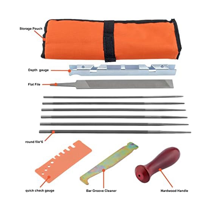 12-delige kettingzaagvijlset,  - Chainsaw File Kit Round recensie en prijs
