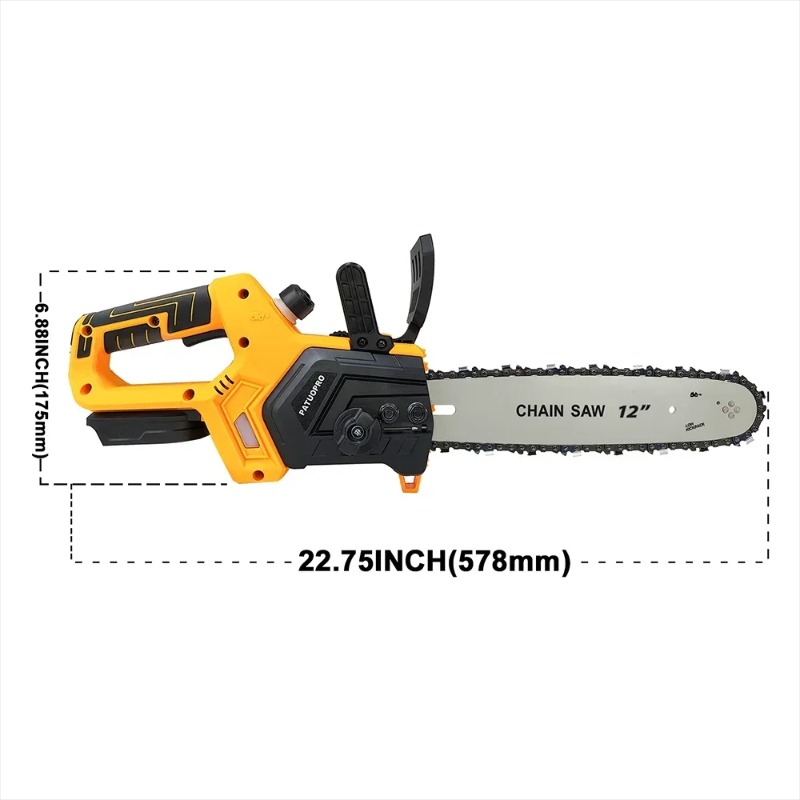 【Hot】12 inch borstelloze elekt - Cordless Chainsaw 12 Inch Battery recensie en prijs