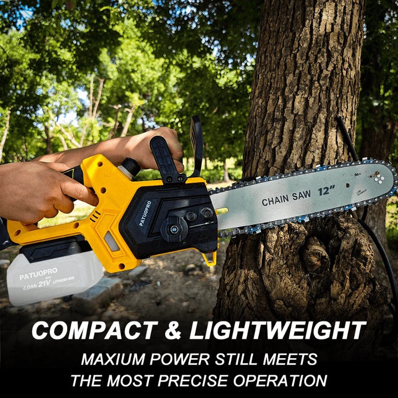 【Hot】12 inch borstelloze elekt - Cordless Chainsaw 12 Inch Battery recensie en prijs