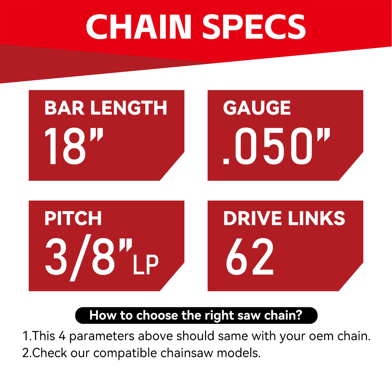 MRFARZ 4-pack kettingzaagketti - Chainsaw Chain 3/8 Pitch recensie en prijs